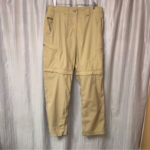 Insect Shield Repellent Apparel Tan Convertible Pants size 12